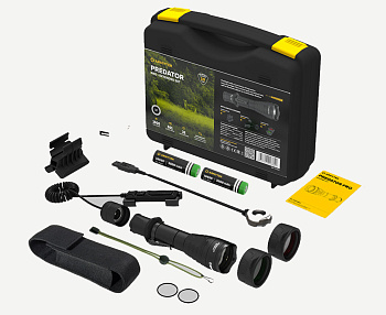 Комплект: фонарь тактический Predator Pro Magnet USB Extended Set